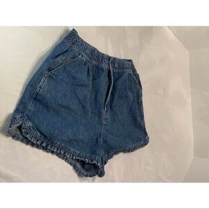 American Eagle ruffled Mom Jean Shorts